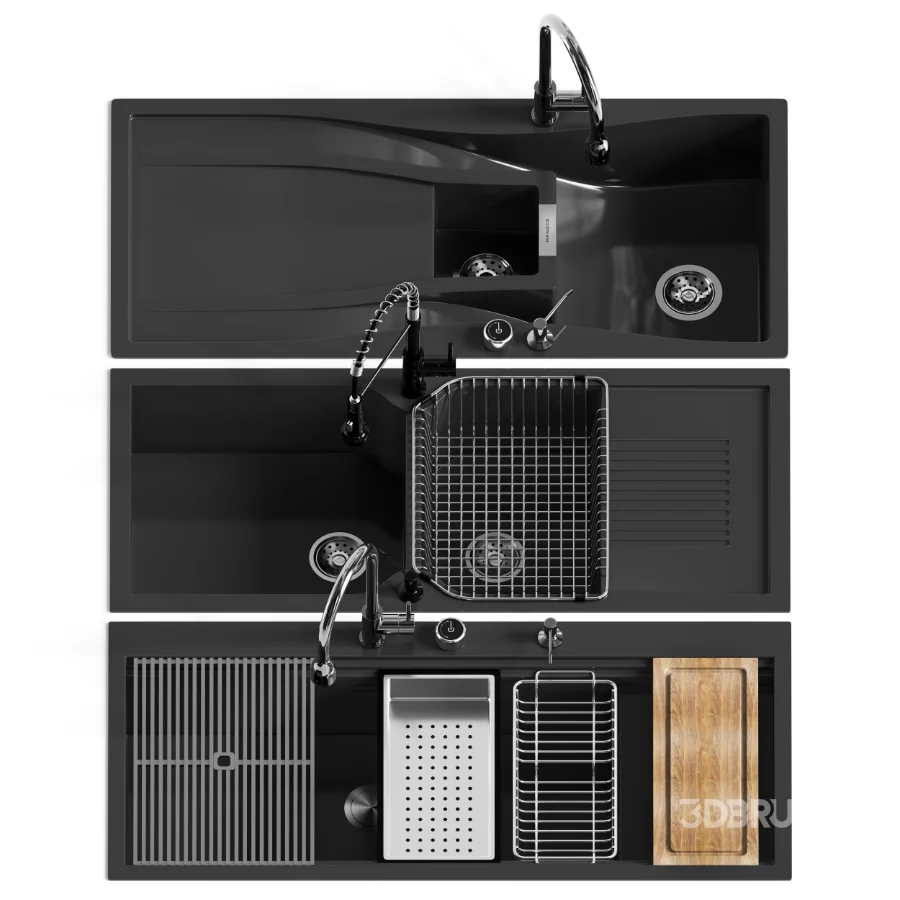 Kitchen Sink Set 3 Image 1