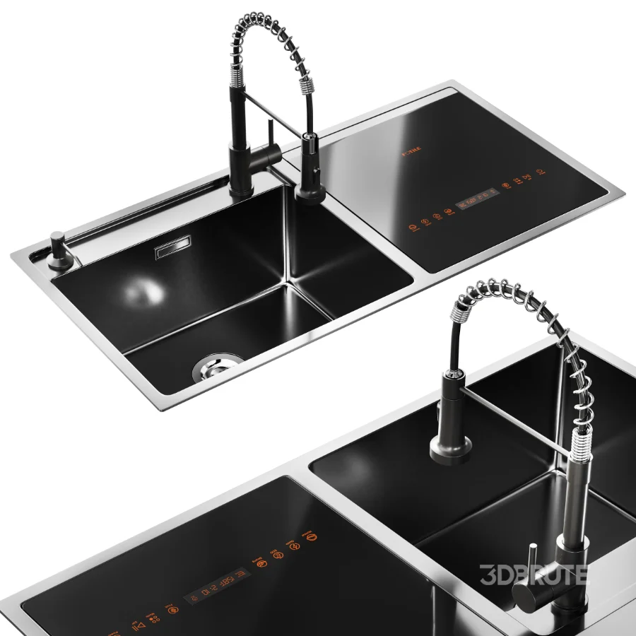 Sink Equipped With Dishwasher Image 2