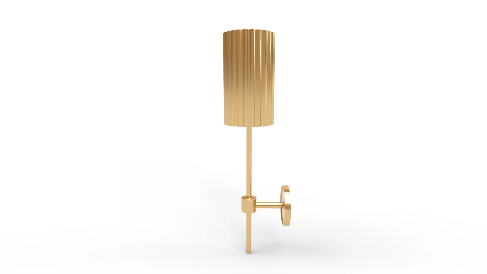 FLUTED GOLD WALL SCONCE Image 5