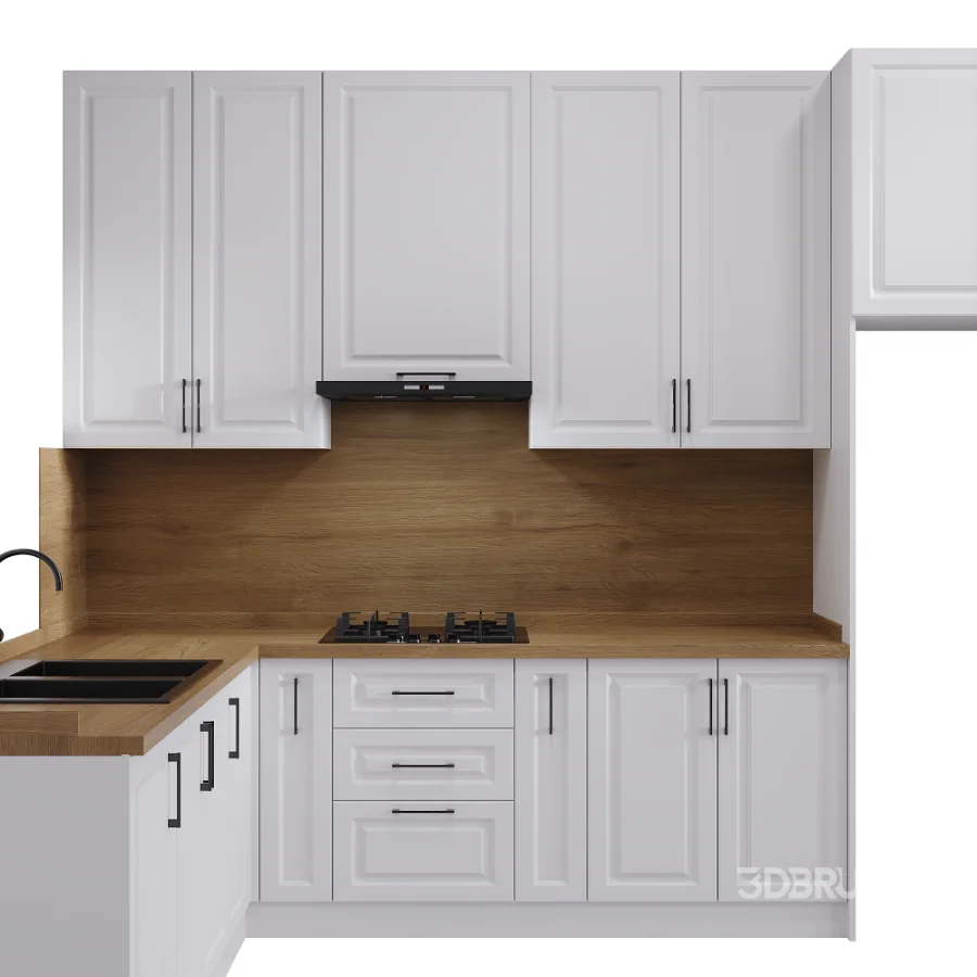 Neoclassical style kitchen set 001 Image 5
