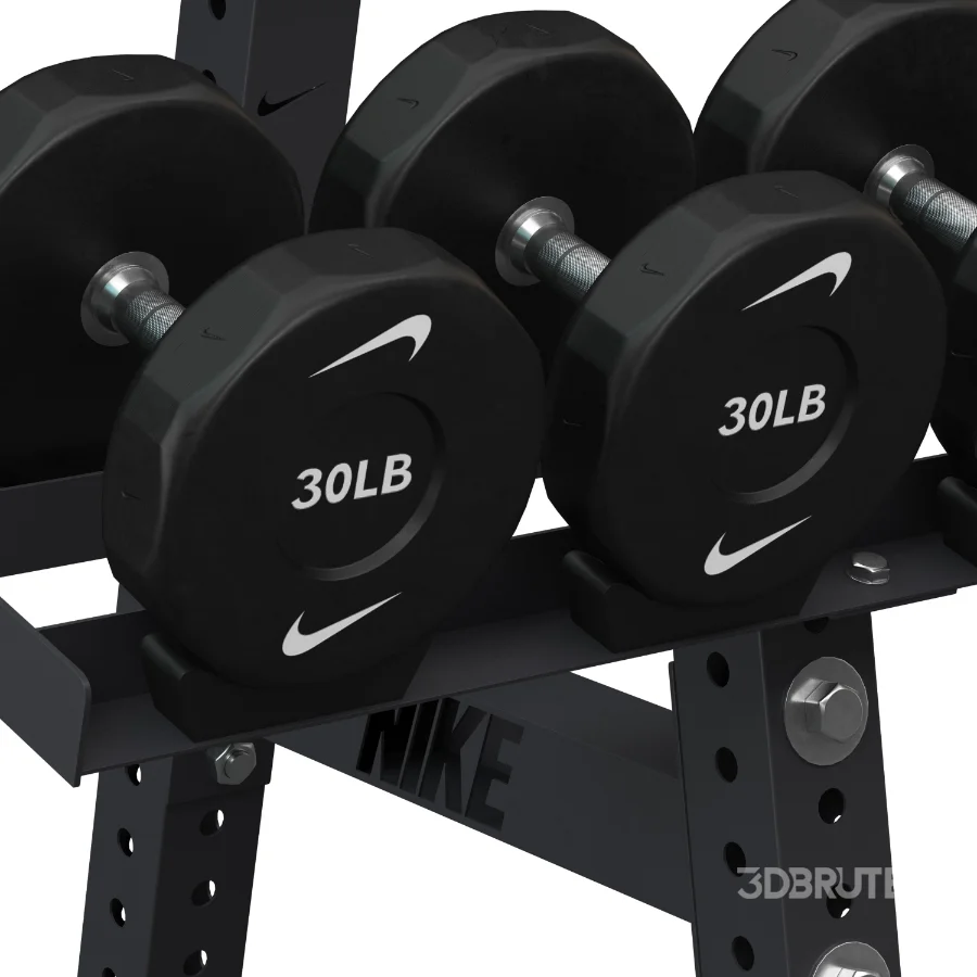 Nike_Strength_Pro_Urethane_Dumbbell_Rack Image 3