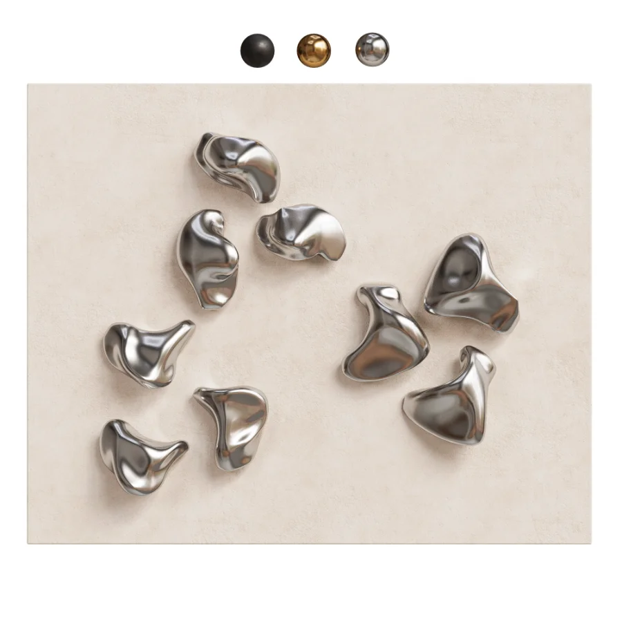 Liquid Metal And Plastic Wall Art Decor Image 2