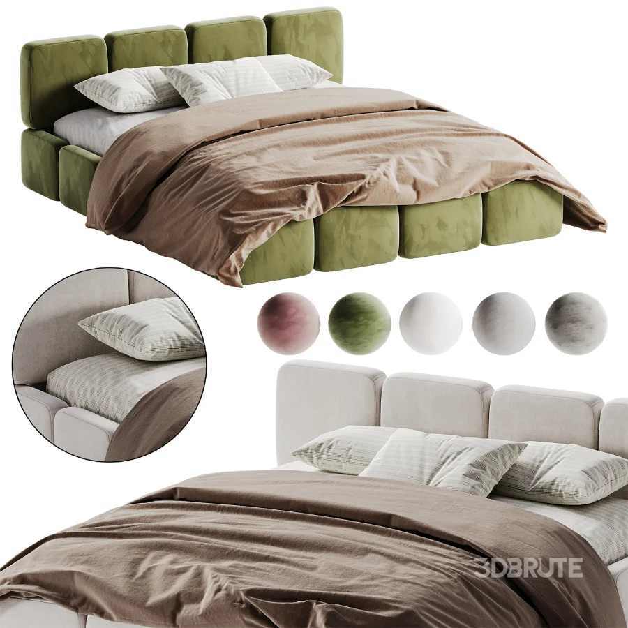 Letto Imbottito in Bucle Tayla Bed by Westwing Image 6
