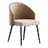 Simple Arm Chair with Upholstered Seat - Thumbnail 4