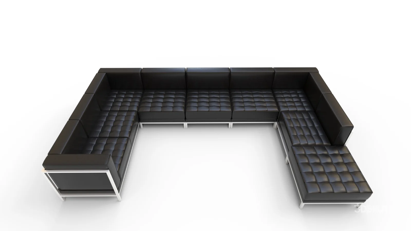 Bouffard Melrose Modular U Shape Sectional with Ottoman Image 2