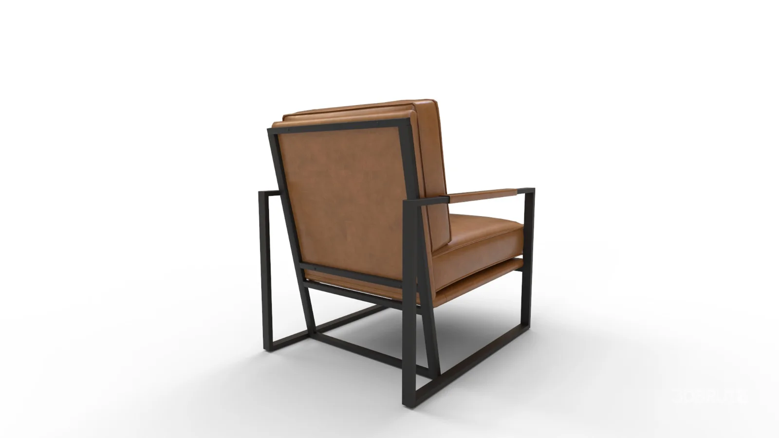 Gaines Top Grain Leather Armchair Image 3