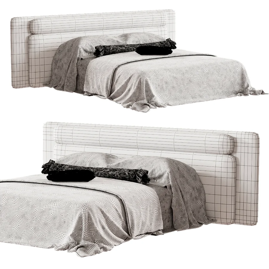Modern Double Bed 08 Image 3