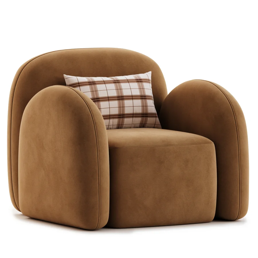 Flair Nina Boucle Teddy Accent Chair Image 2