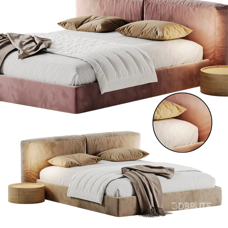 Modern Upholstered Bed Frame Image 4
