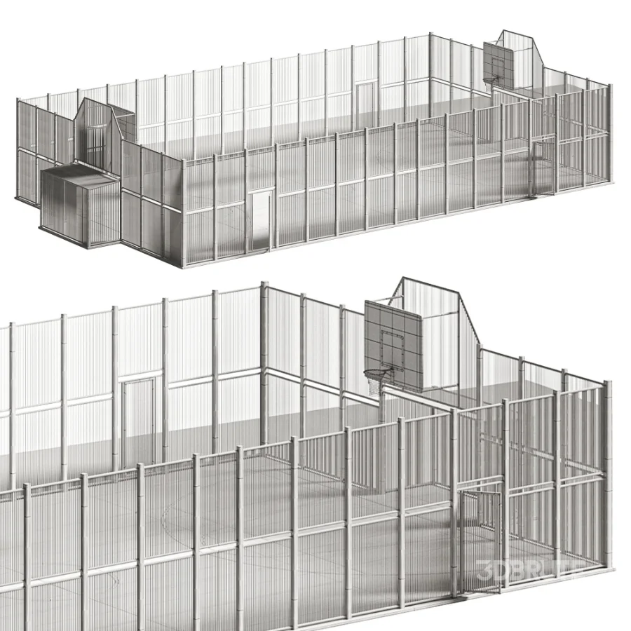 Fenced multi purpose sports court Image 7