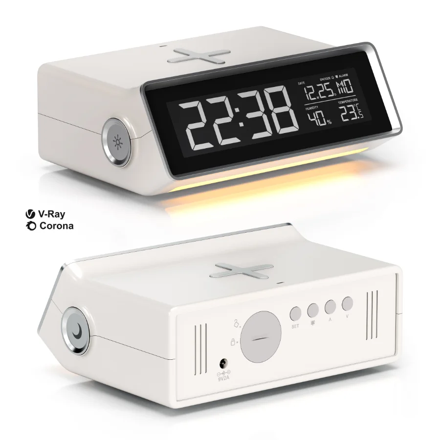 MOOAS Smart Wireless Charging Nightlight Clock Image 1