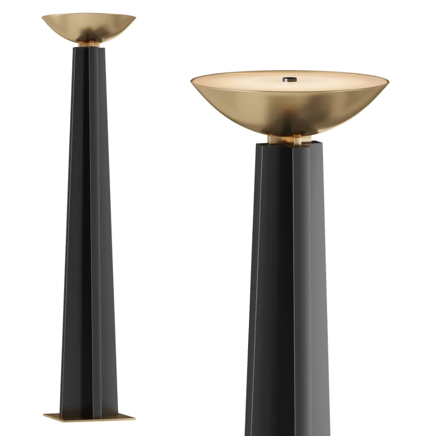 Currey Company Calyx Torchiere Floor Lamp Image 2