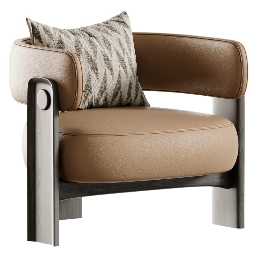 Japandi Armchair Image 2