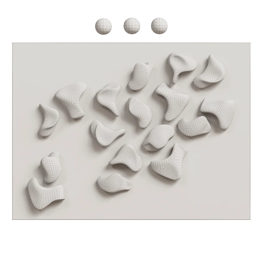 Gold Organic Wall Decor 04 Image 5