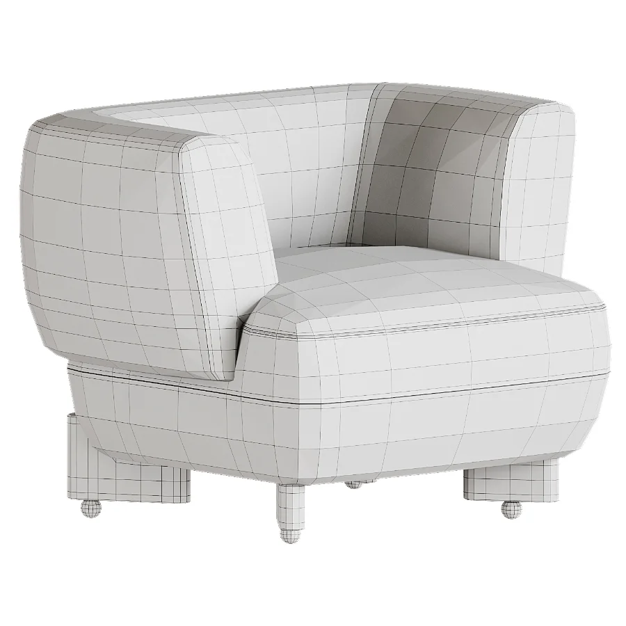 Antonella Stone Cream Woven Fabric Occasional Chair Image 1