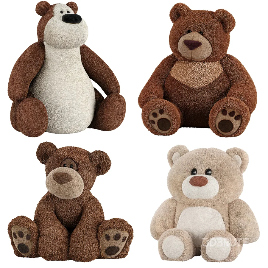 Teddy Bear -Plush Toys Set 41 Image 1