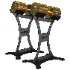 350lb_Customized_Gold_Dumbbells - Thumbnail 5