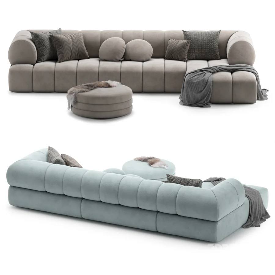 Boucle Sofa Image 4