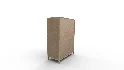 Herringbone Wood Accent Storage Cabinet With 2 Doors - Thumbnail 2
