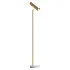 Thames Brass And White Floor Lamp - Thumbnail 2