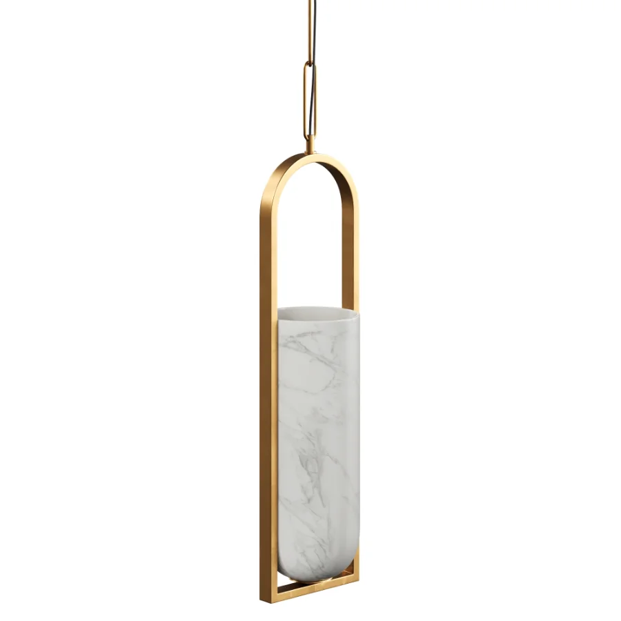 Melange Small Elongated Pendant by Visual Comfort Image 1