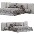 Modern Double Bed 08 - Thumbnail 5