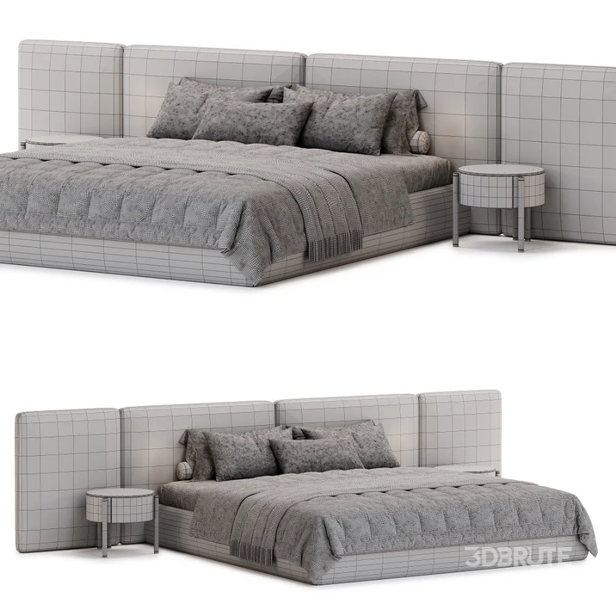 Modern Double Bed 08 Image 5