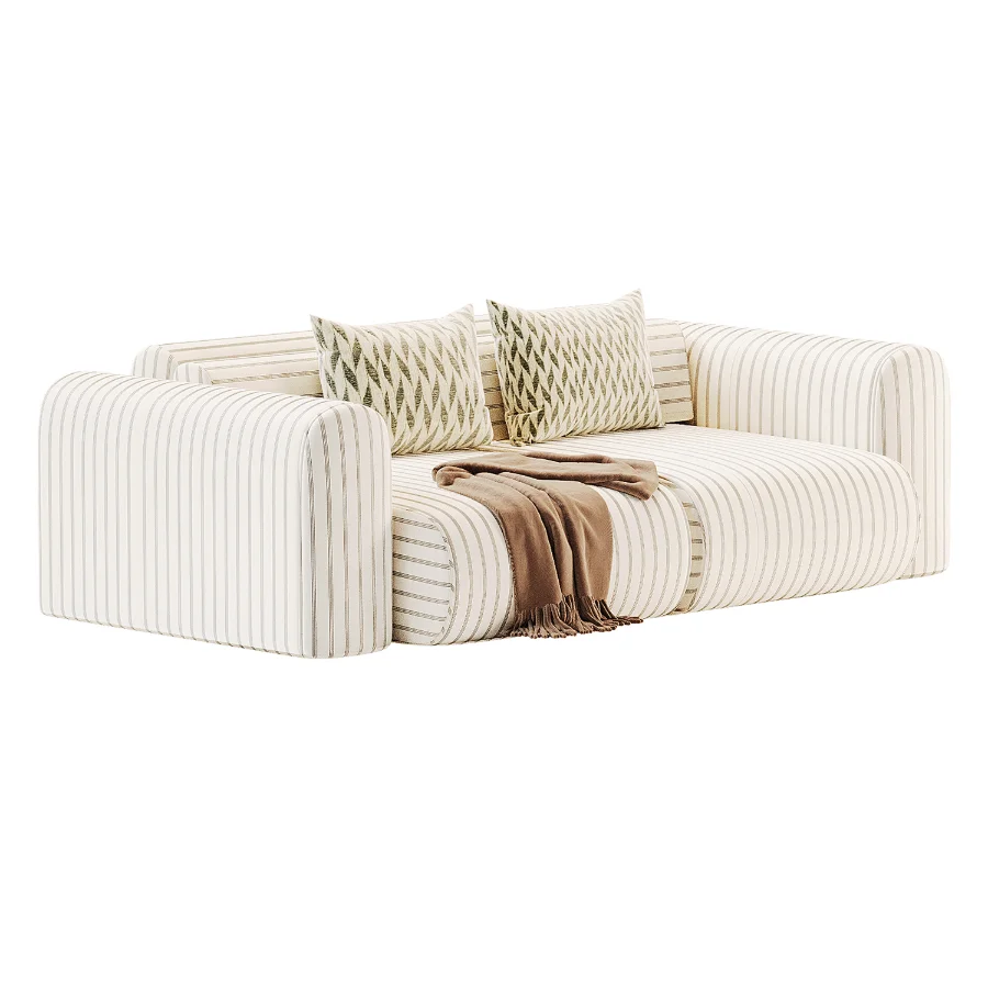 Modular sofa Mail3 Bucle Silver Image 2