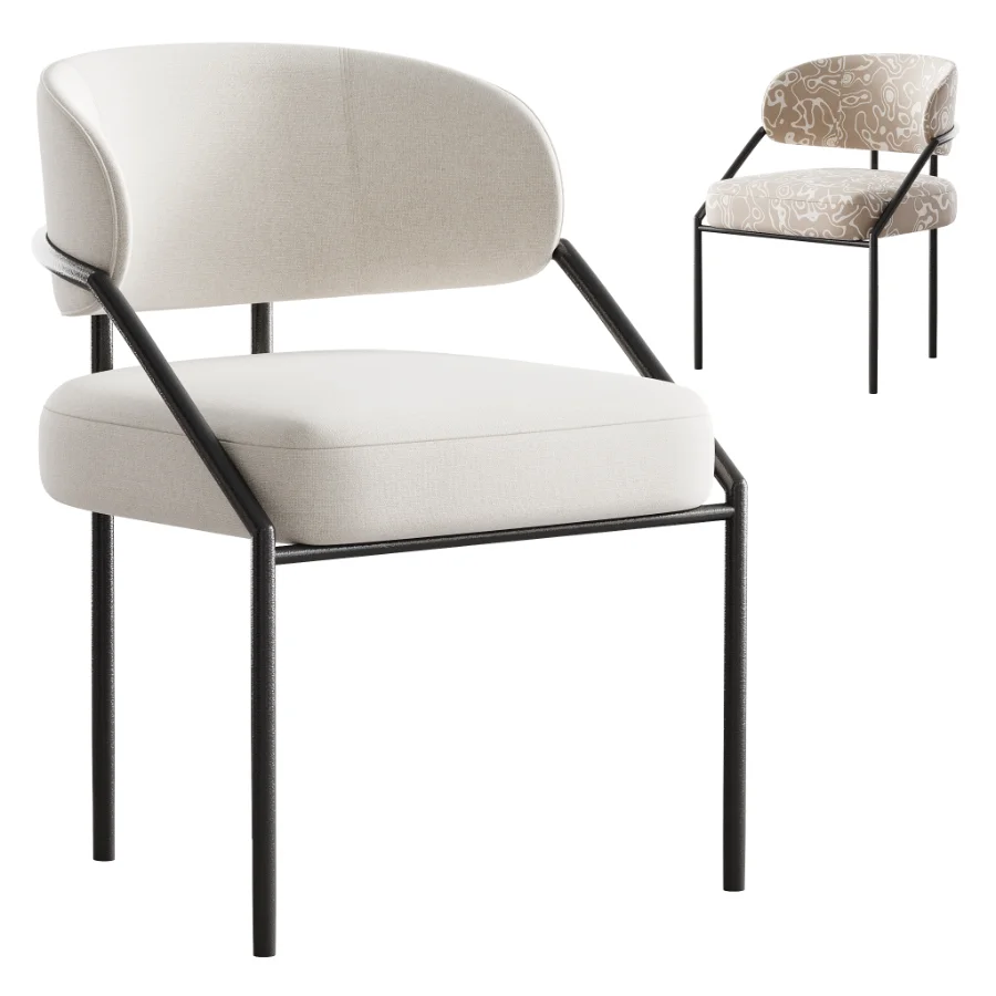 Metal Kitchen and Dining Room Chair Image 1