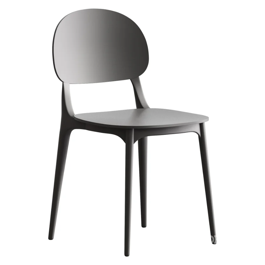 Modern Indoor-Outdoor Plastic Side Chair Image 4