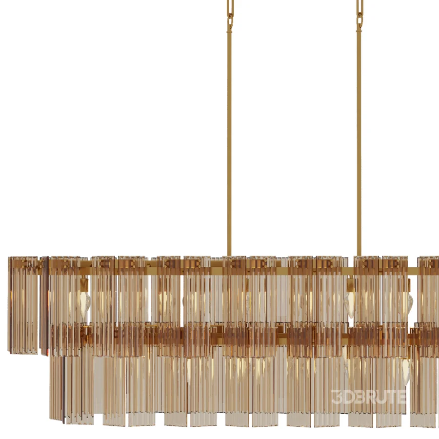 Delsie Oval Tiered Chandelier Image 3