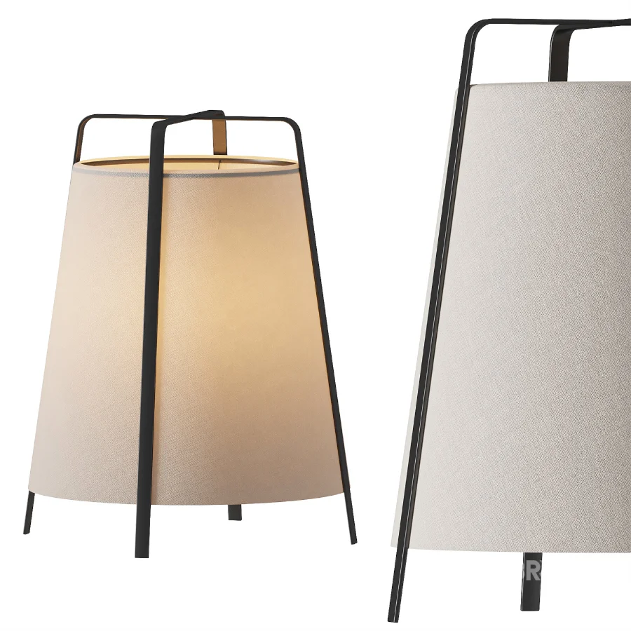 Japandi Fabric Floor Lamp Image 4