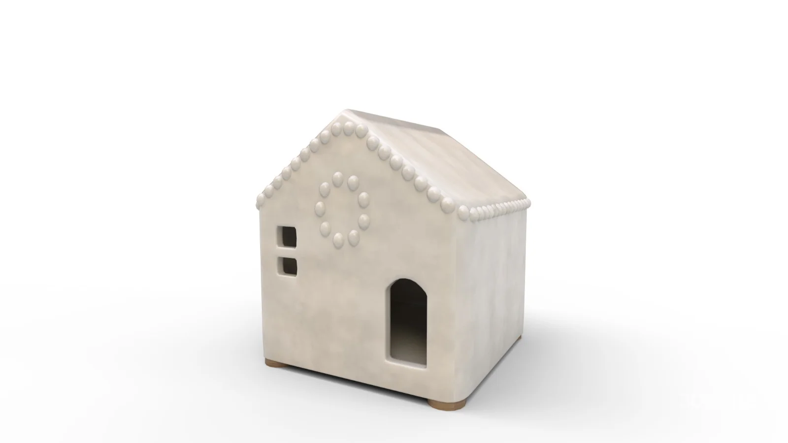 Handmade Ceramic Christmas Village House Mini Image 5