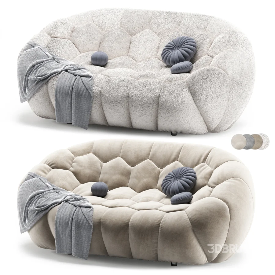 Boucle Brosen Sofa Image 4