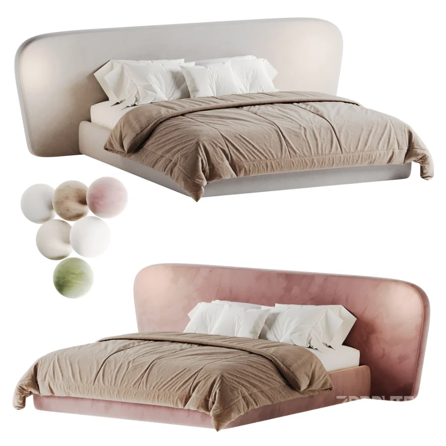 Soft bed Molina by Oneandhome Image 1