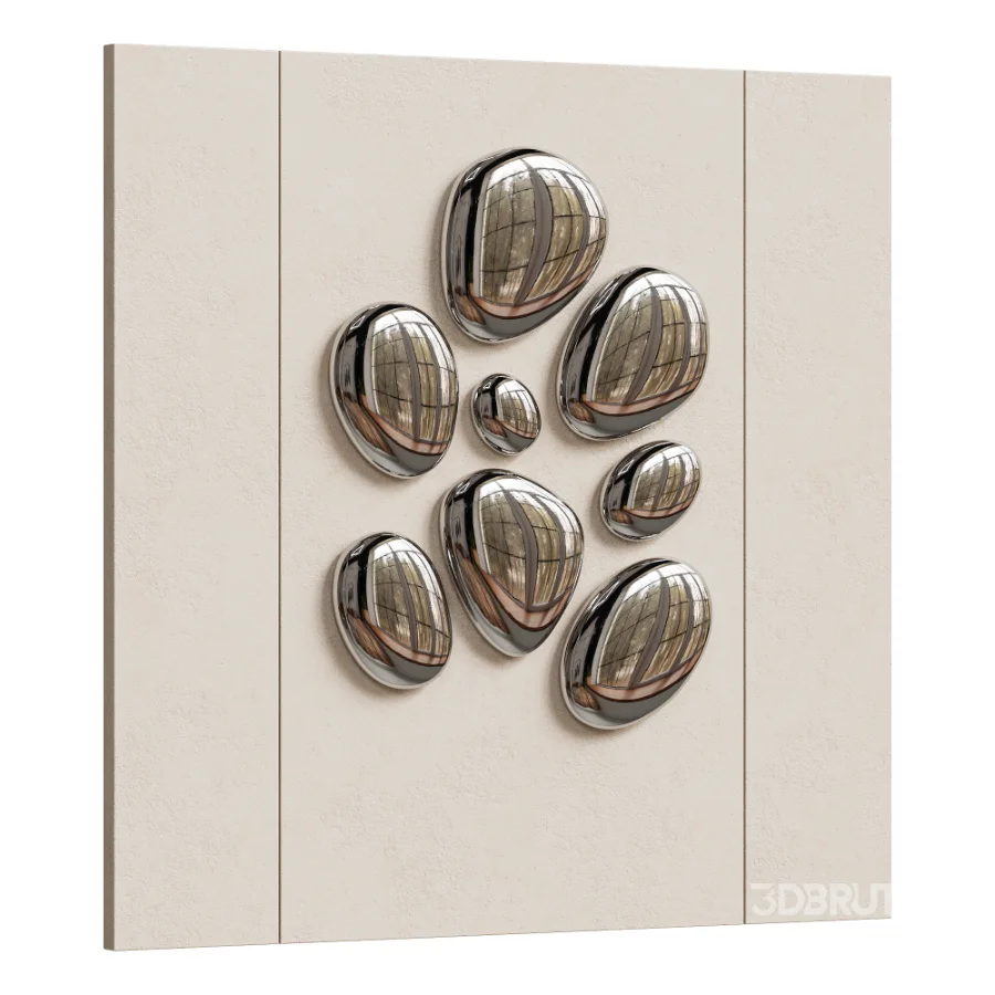 Chrome Bubble Wall Decor 24 Image 2