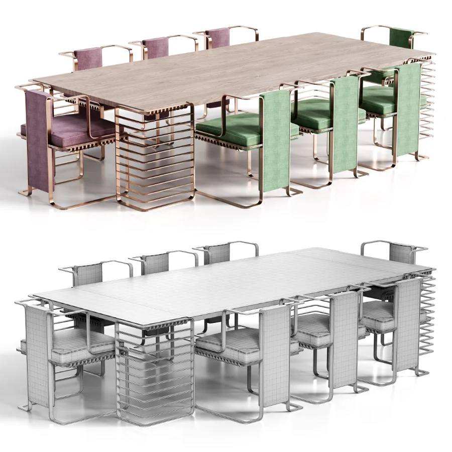 JARMAN DINING TABLE AND CHAIR Image 7