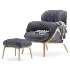 Elysia 101 Lounge Chair & Nino Ottoman - Thumbnail 4