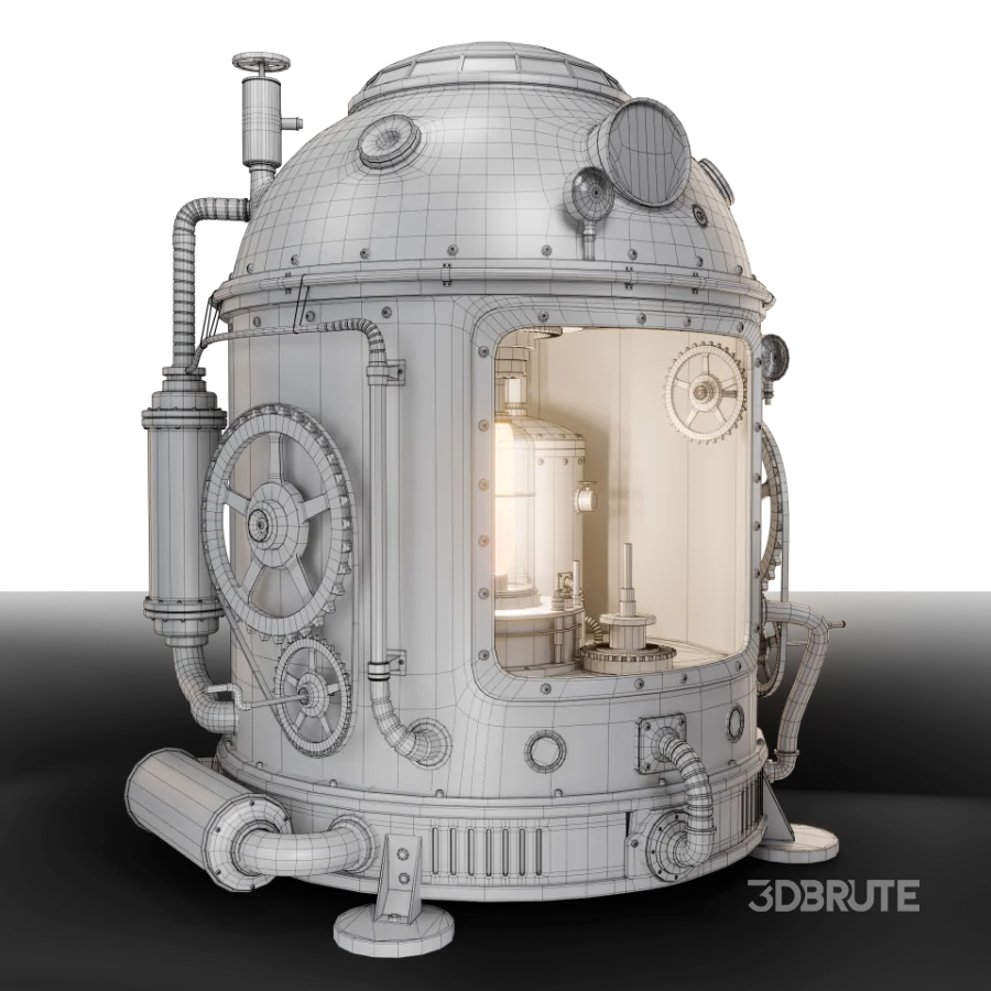 Steampunk Engine Game Ready Asset Image 5