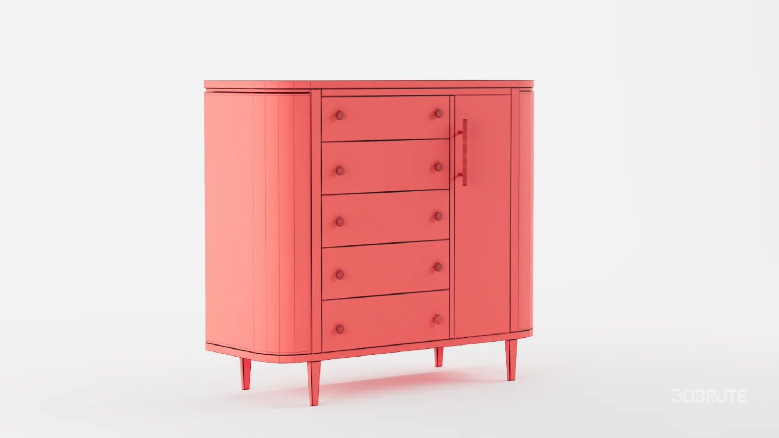 Cane5 Drawer Accent Chest Image 1