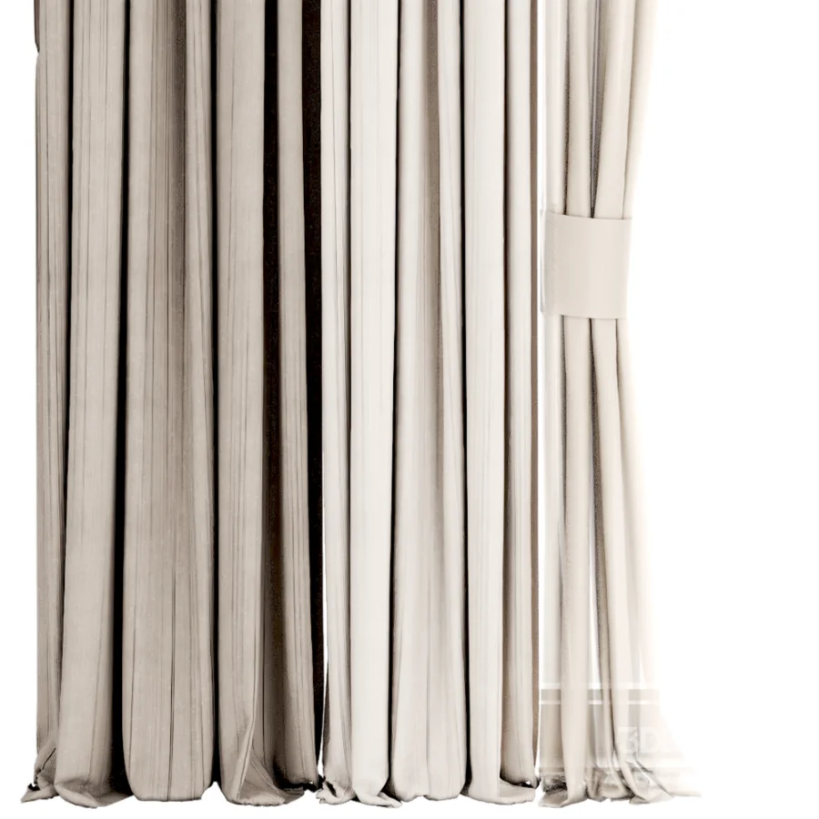 Silk and Cotton Curtain Set 121 Image 4