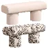 Plum Boucle Green Bench - Thumbnail 5