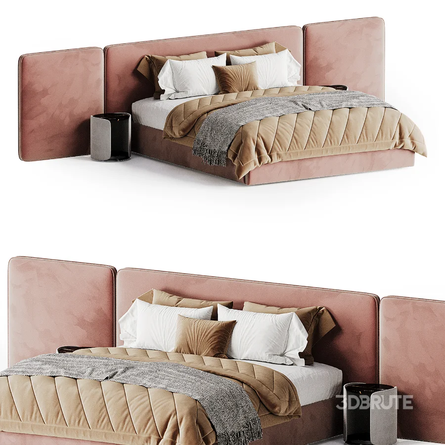 Japandi Modern Double Bed Image 6