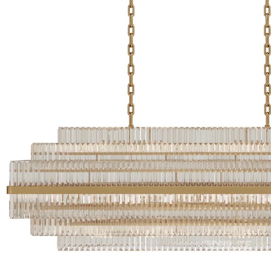 Vienna Linear Crystal Chandelier Image 4