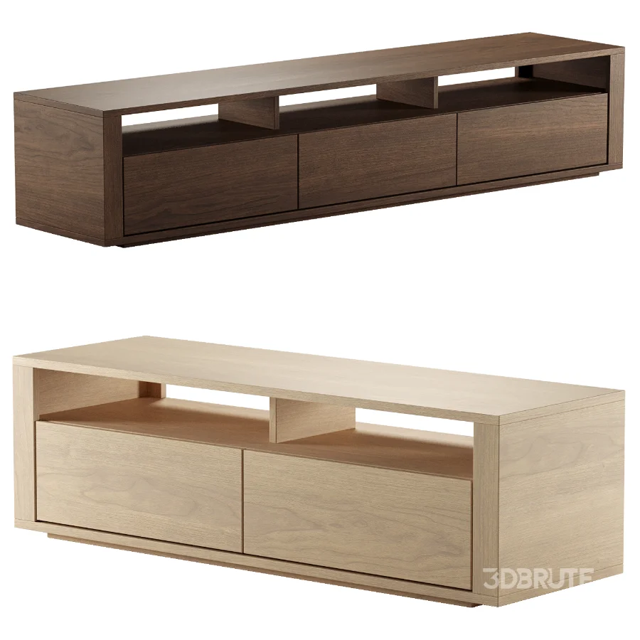 Oak Shadow TV Unit Image 1