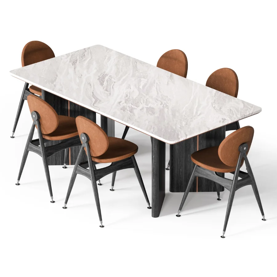 MODERN DINING TABLE AND CHAIRS Image 2