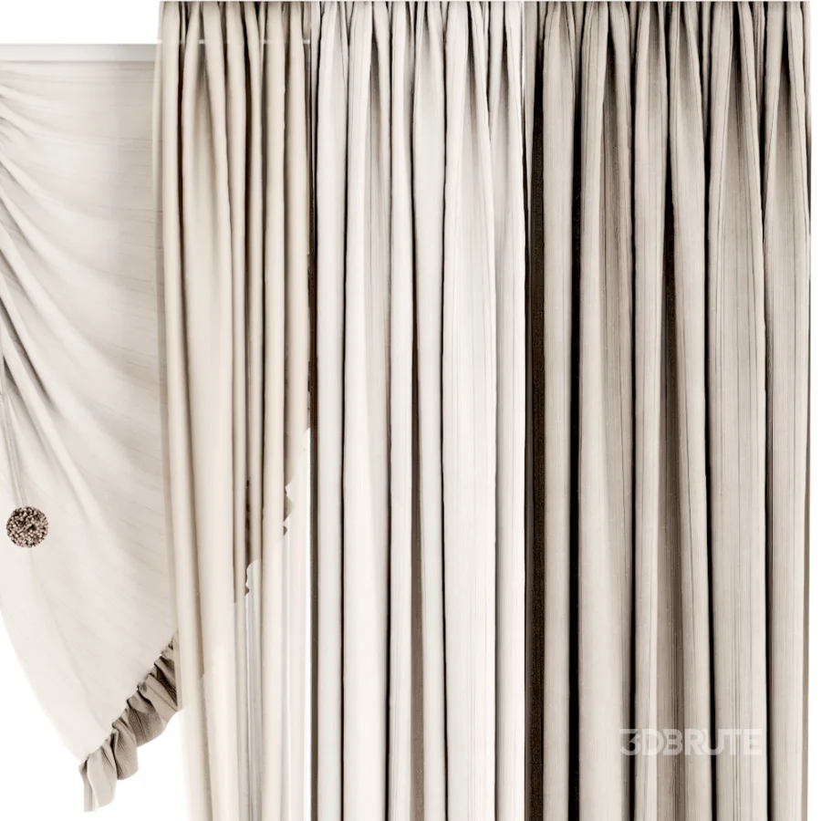 Silk and Cotton Curtain Set 121 Image 6