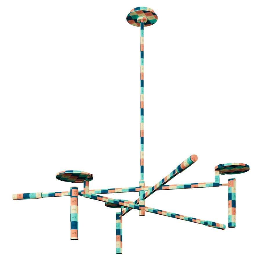 Melange Large Floating Disc Chandelier by Visual Comfort Image 4