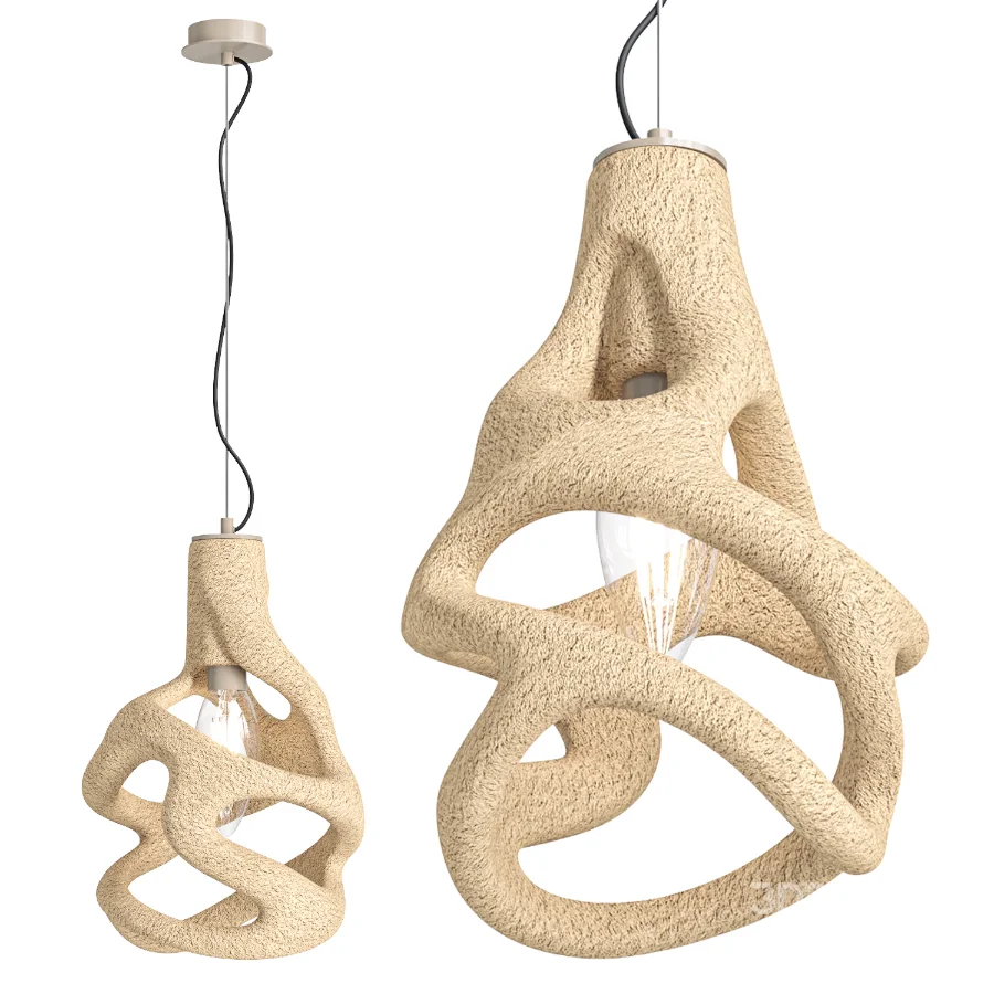 Organic Sculptural Spiralium Pendant Lamp Image 3