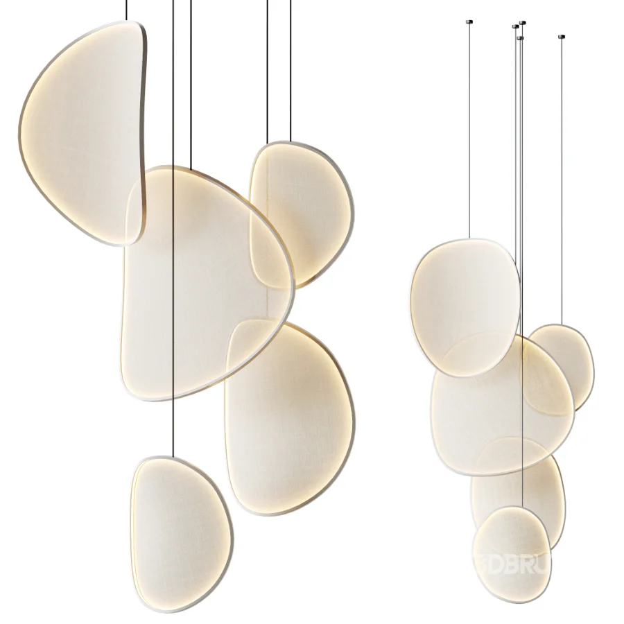 LED fabric pendant lamp Image 1